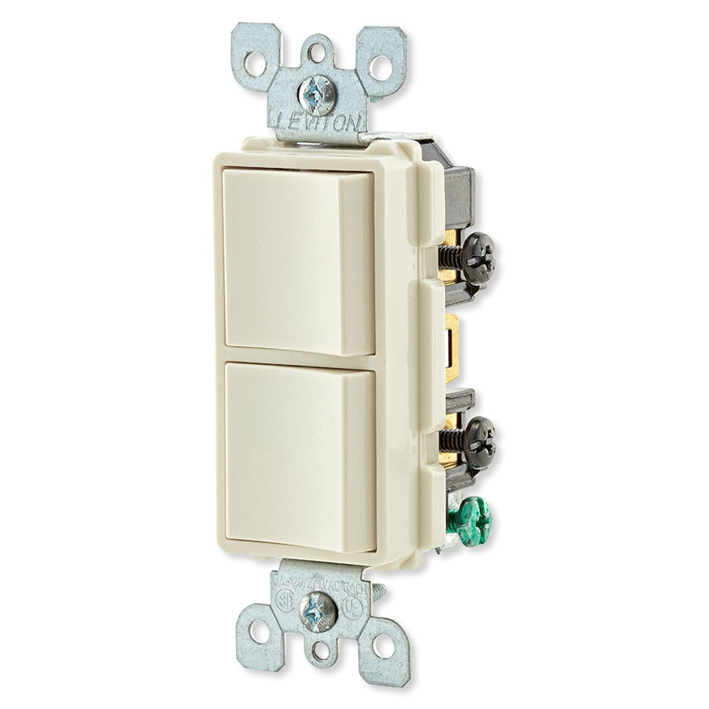 Leviton Decora Combination Wall Switch (Dual Switch)