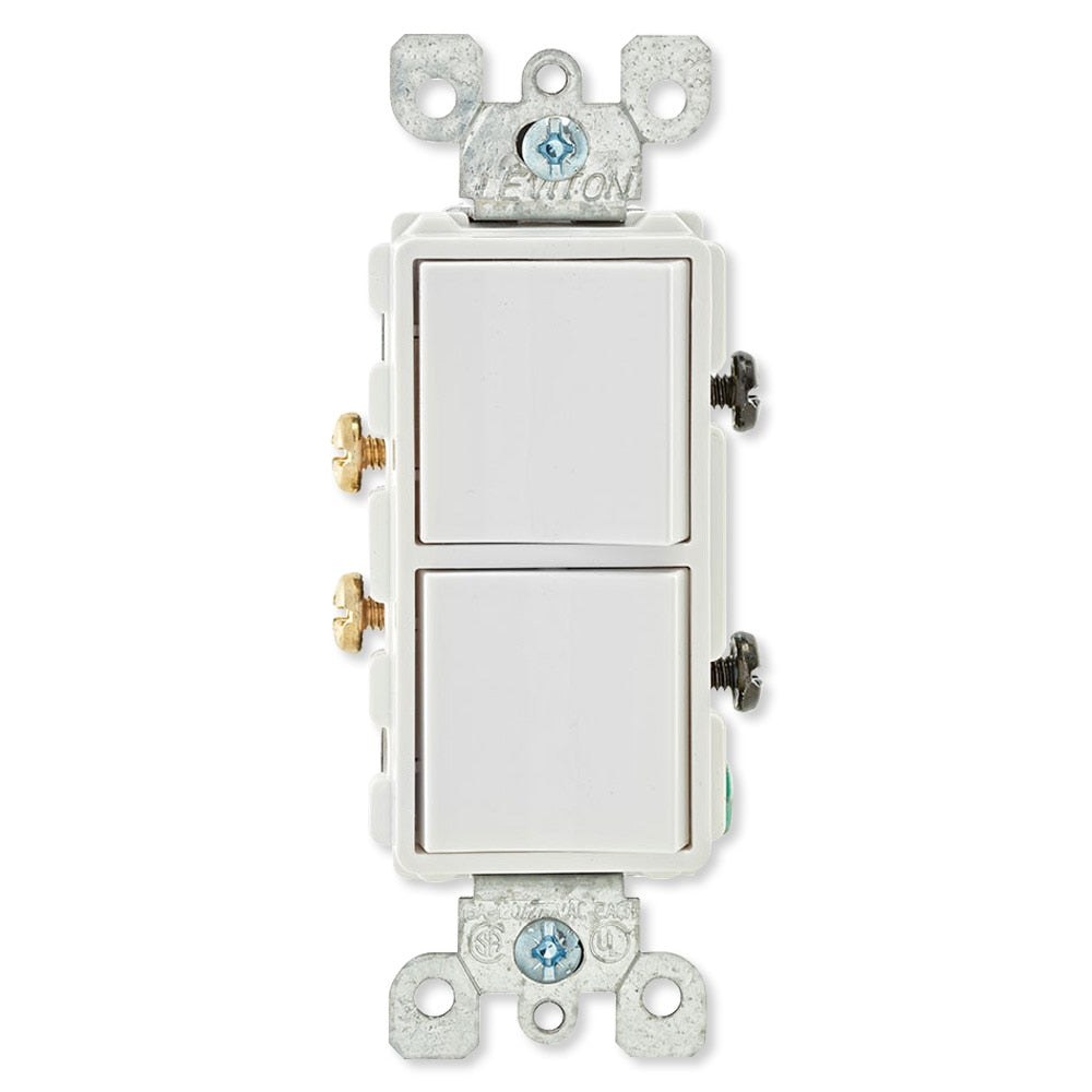 Leviton Decora Combination Wall Switch (Dual Switch)
