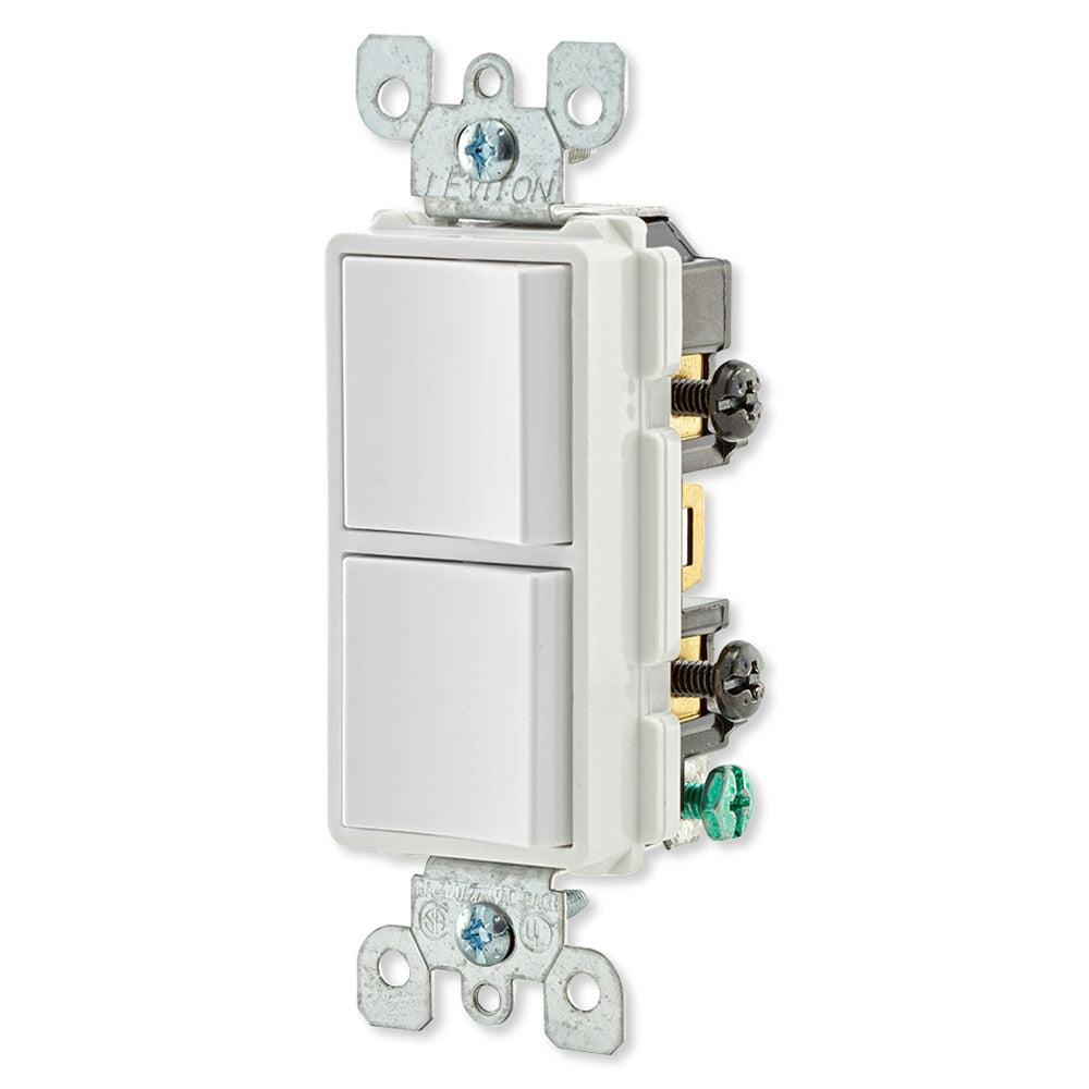 Leviton Decora Combination Wall Switch (Dual Switch)