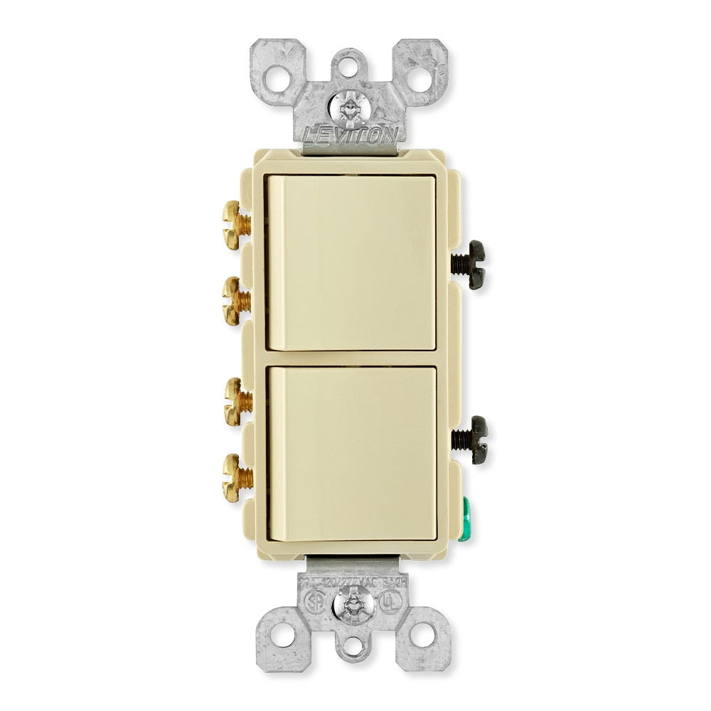 Leviton Decora 3-Way Combination Wall Switch (Dual Switch)
