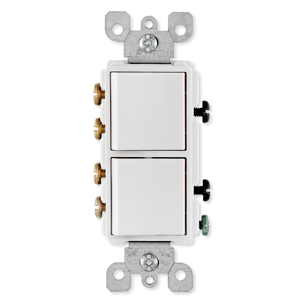 Leviton Decora 3-Way Combination Wall Switch (Dual Switch)