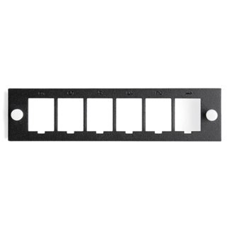 Leviton QuickPort Mounting Plate, 6-Port, Unloaded
