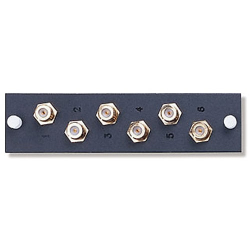 Leviton F-Connector 6-Pack with Mounting Plate