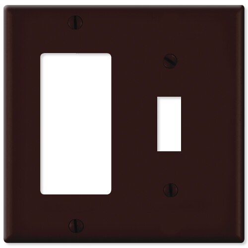 Leviton Combination Wallplate (1 Decora & 1 Toggle)
