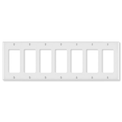 Leviton Decora Wallplate, 7-Gang