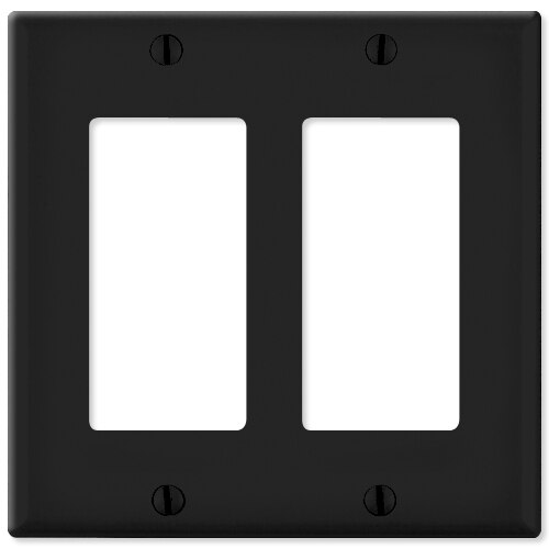 Leviton Decora Wallplate, 2-Gang
