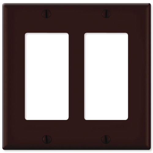 Leviton Decora Wallplate, 2-Gang