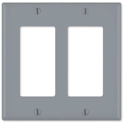 Leviton Decora Wallplate, 2-Gang