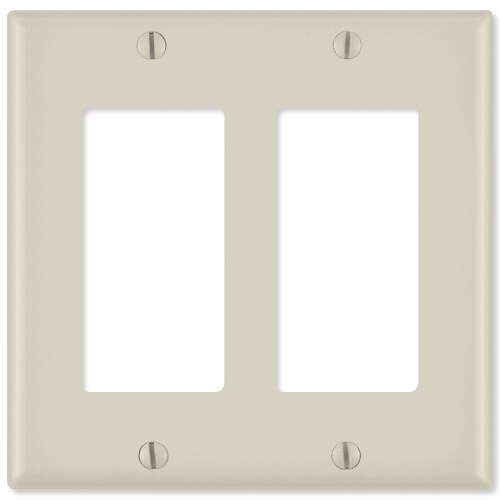 Leviton Decora Wallplate, 2-Gang