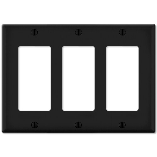 Leviton Decora Wallplate, 3-Gang