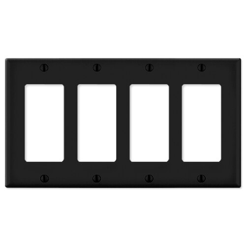 Leviton Decora Wallplate, 4-Gang