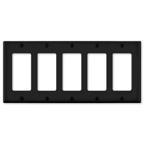 Leviton Decora Wallplate, 5-Gang