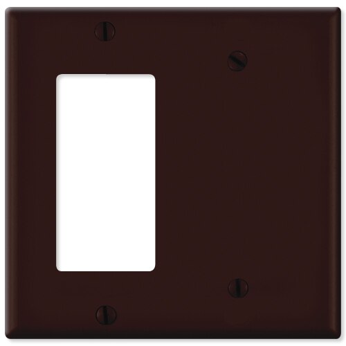 Leviton Combination Wallplate (1 Decora & 1 Blank)