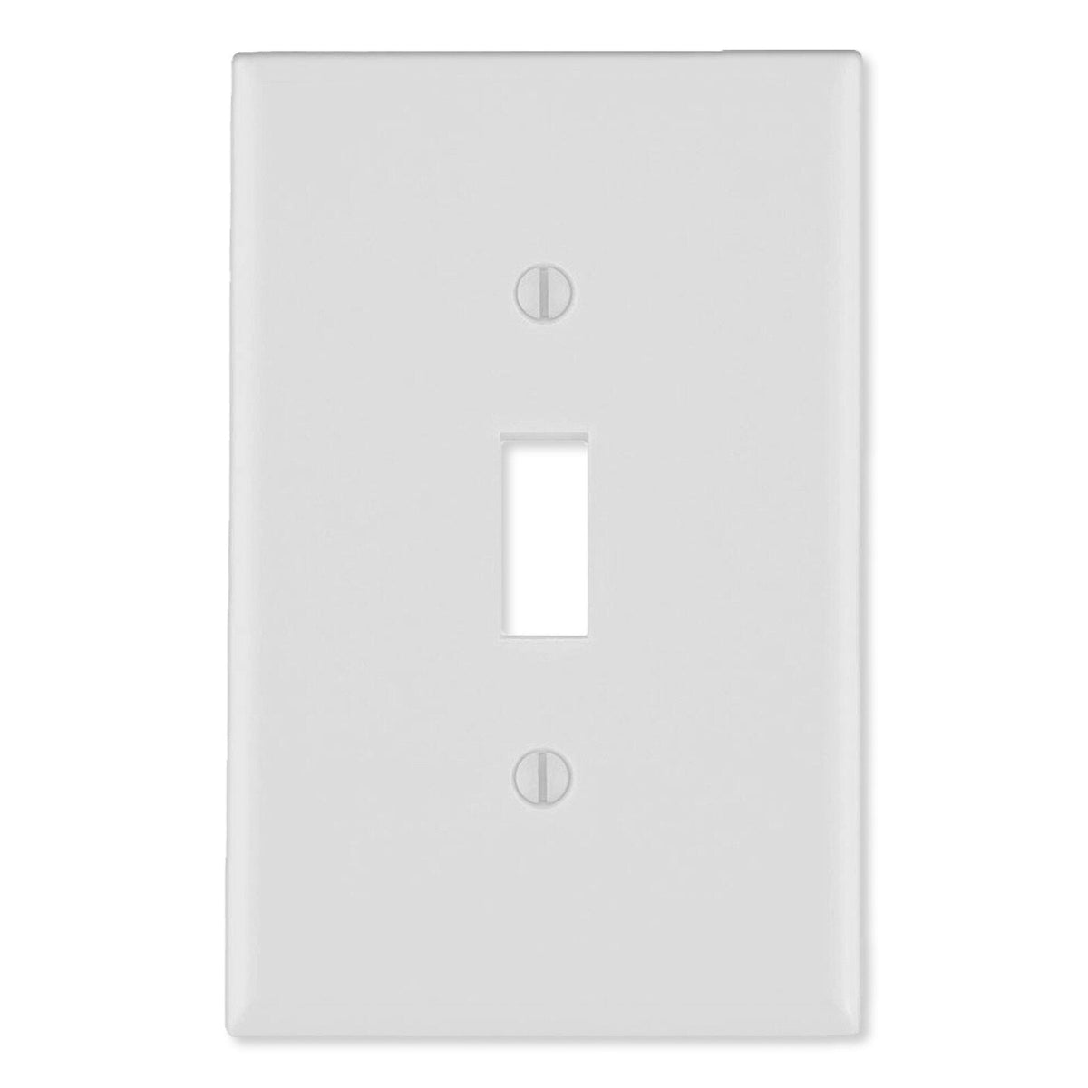 Leviton Toggle Switch Wallplate, 1-Gang, White
