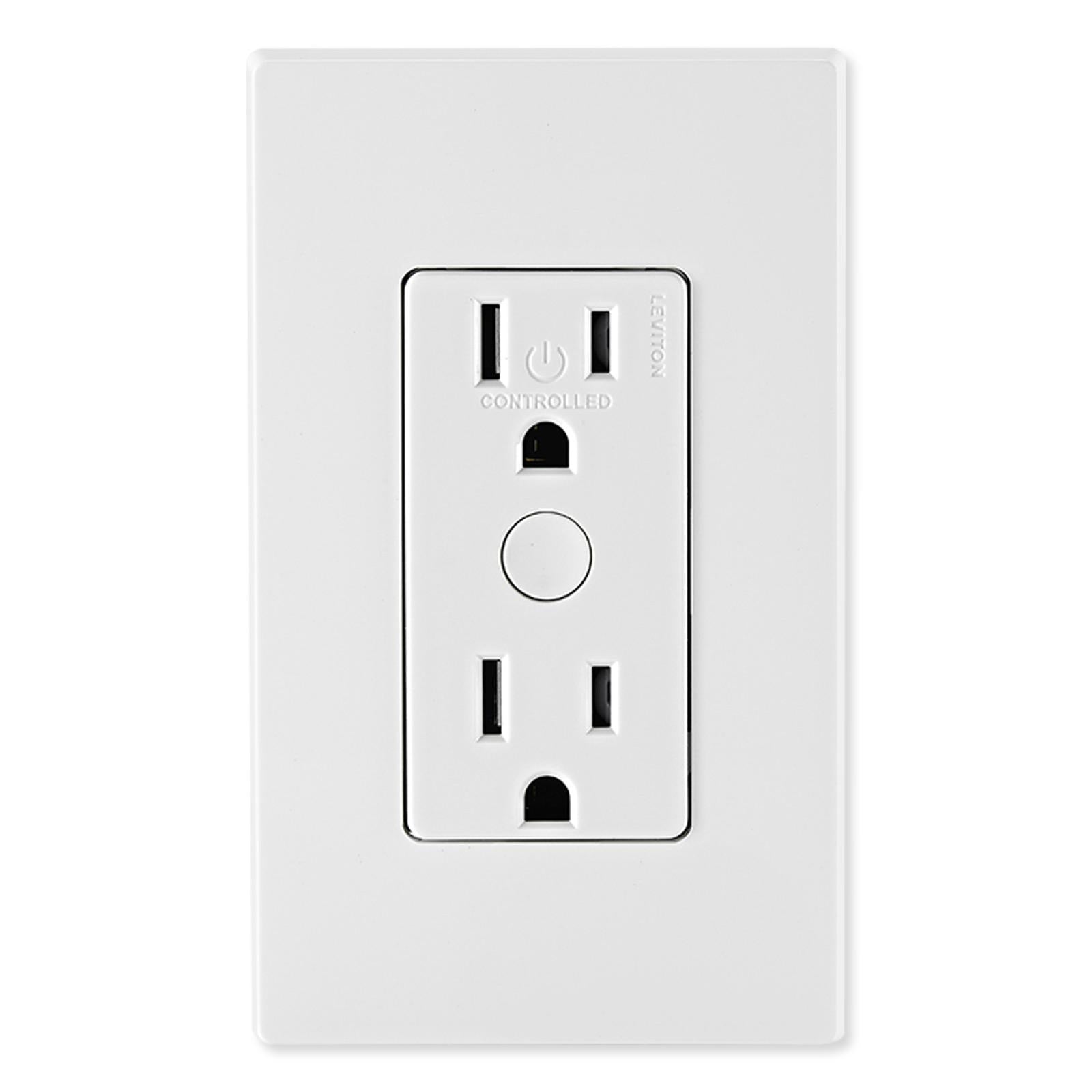 Leviton Decora Smart Wi-Fi Tamper-Resistant Outlet 2nd Generation
