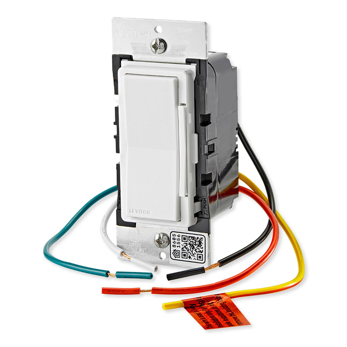 Leviton Decora Smart Wi-Fi (2nd Gen) Fan Speed Controller, Single Pole or 3-Way