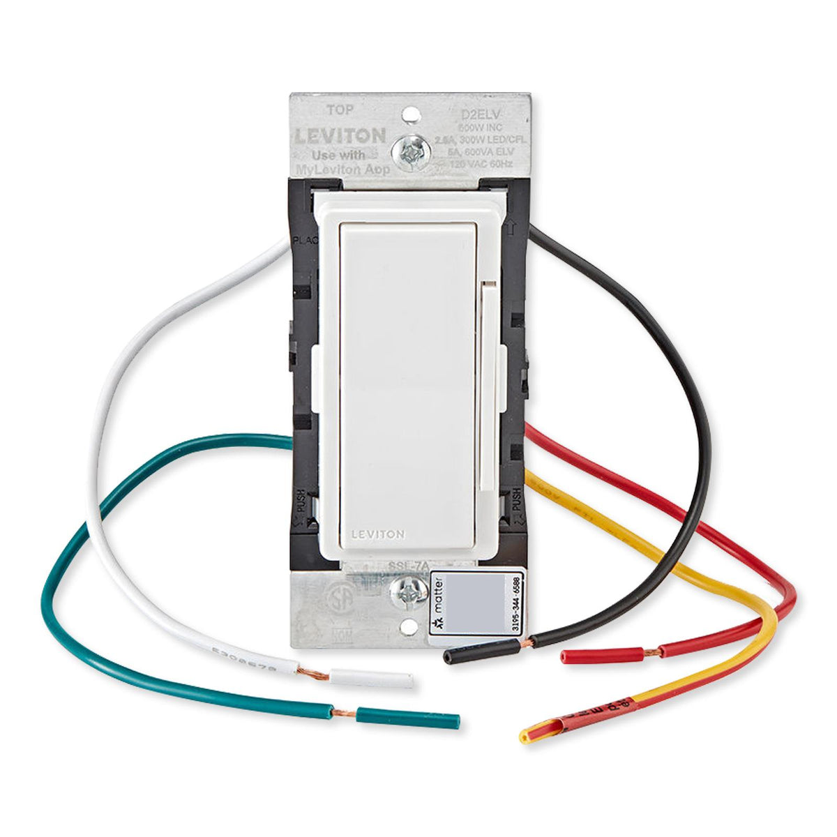 Leviton Decora Smart ELV/LED Phase Selectable Dimmer (2nd Gen)