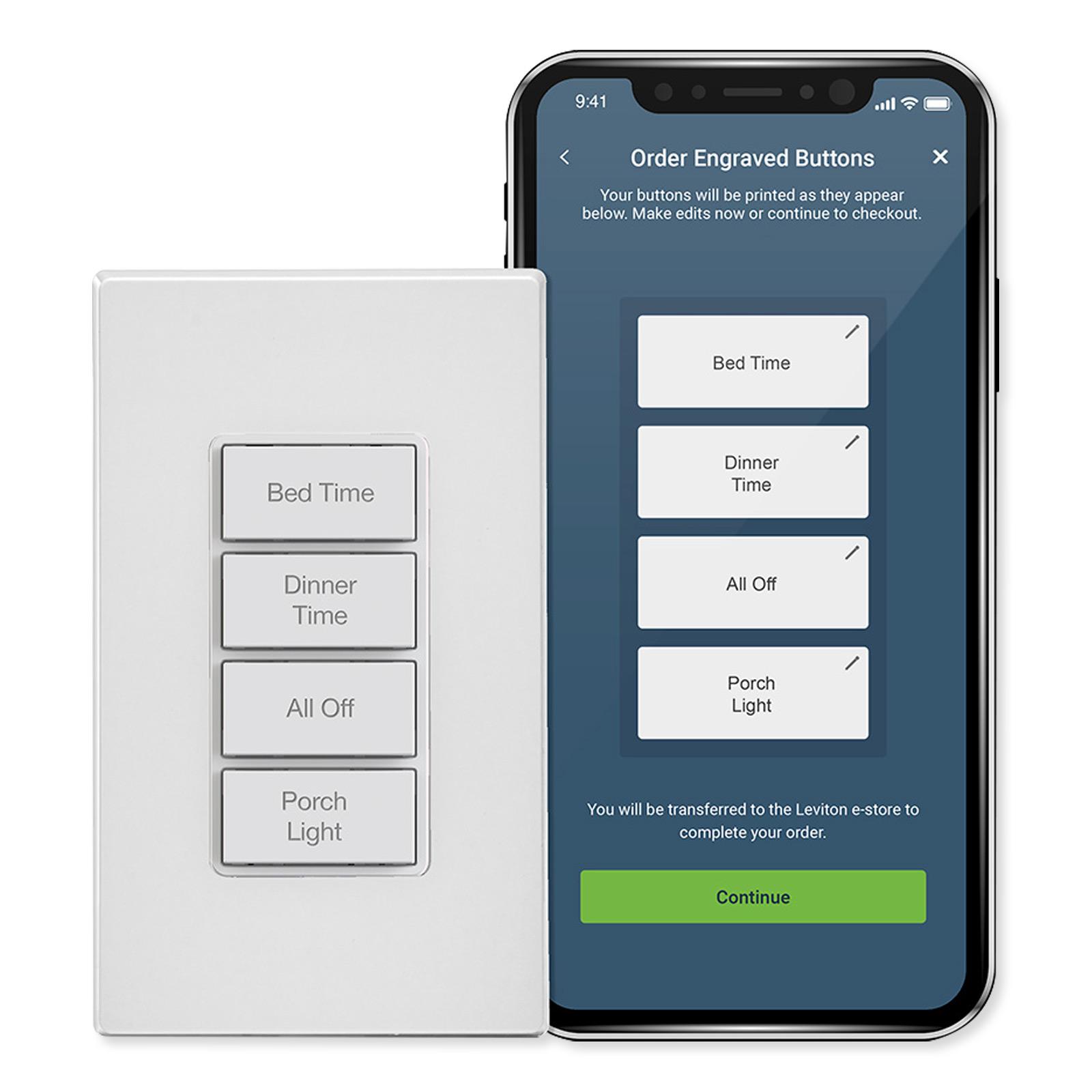 Leviton Decora Smart Wi-Fi (2nd Gen) Scene Controller Switch