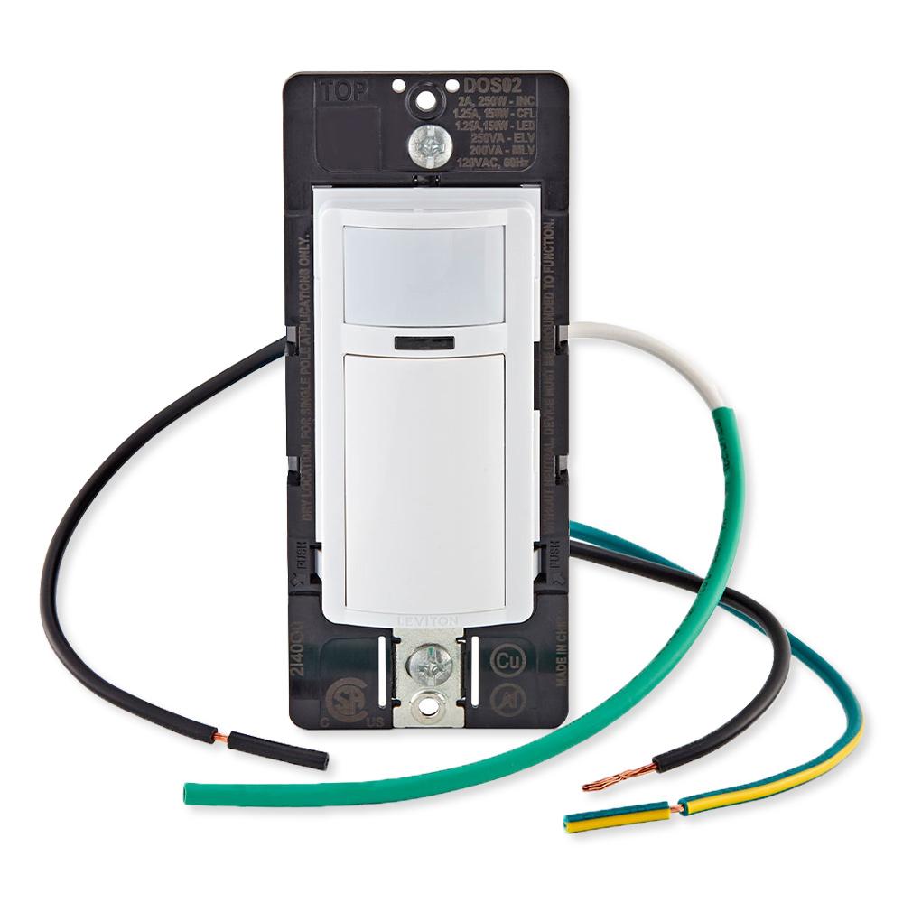 Leviton Decora In-Wall Occupancy Sensor Switch, Auto-On, 2A, Single-Pole