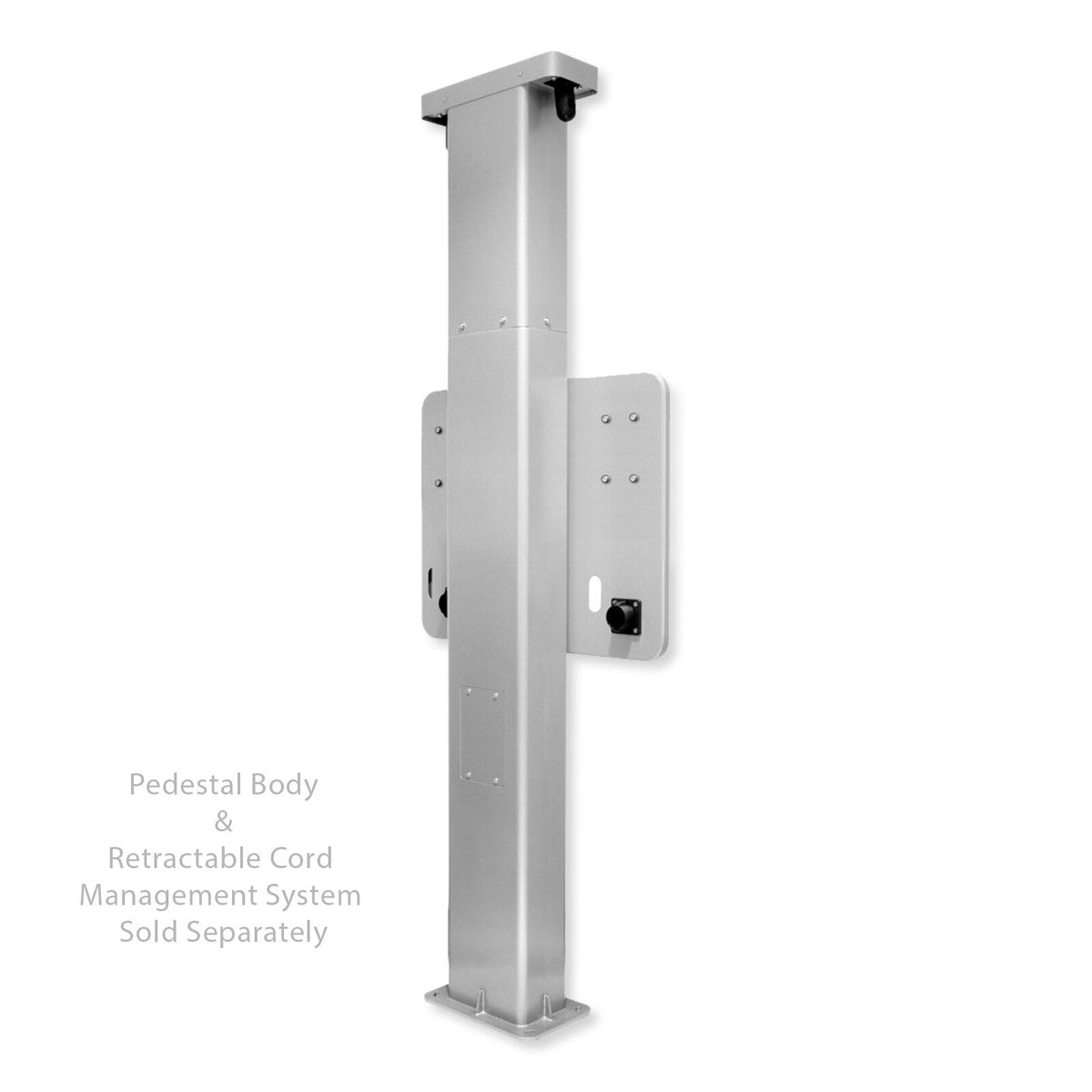 Leviton EV Side by Side Dual Mount Pedestal, Mounting Template