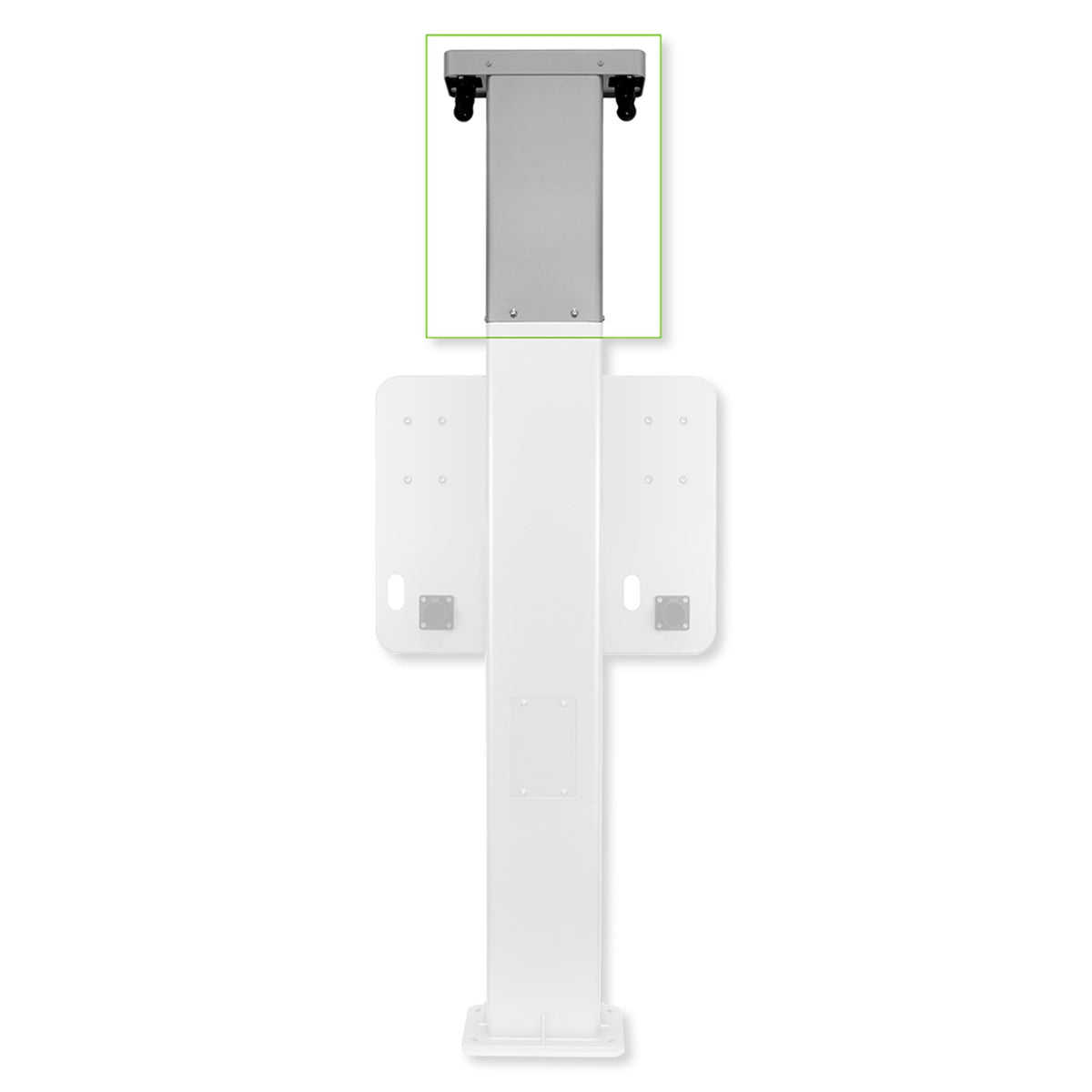 Leviton EV Side by Side Dual Mount Pedestal, Retractable Cord Management System