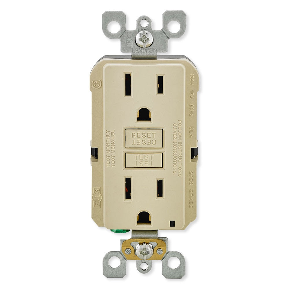 Leviton SmartlockPro Slim GFCI Receptacle, 15A