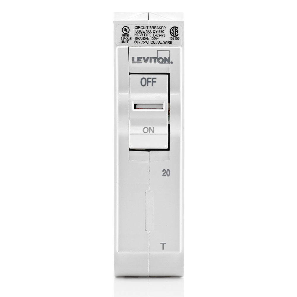 Leviton 1-Pole Standard Thermal Magnetic Branch Circuit Breaker