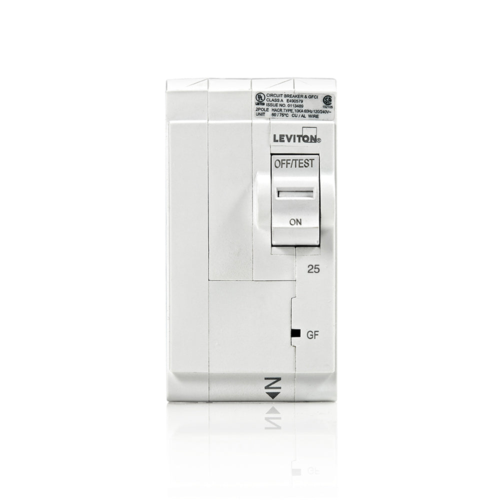 Leviton GFCI Branch Circuit Breaker, 2-Pole