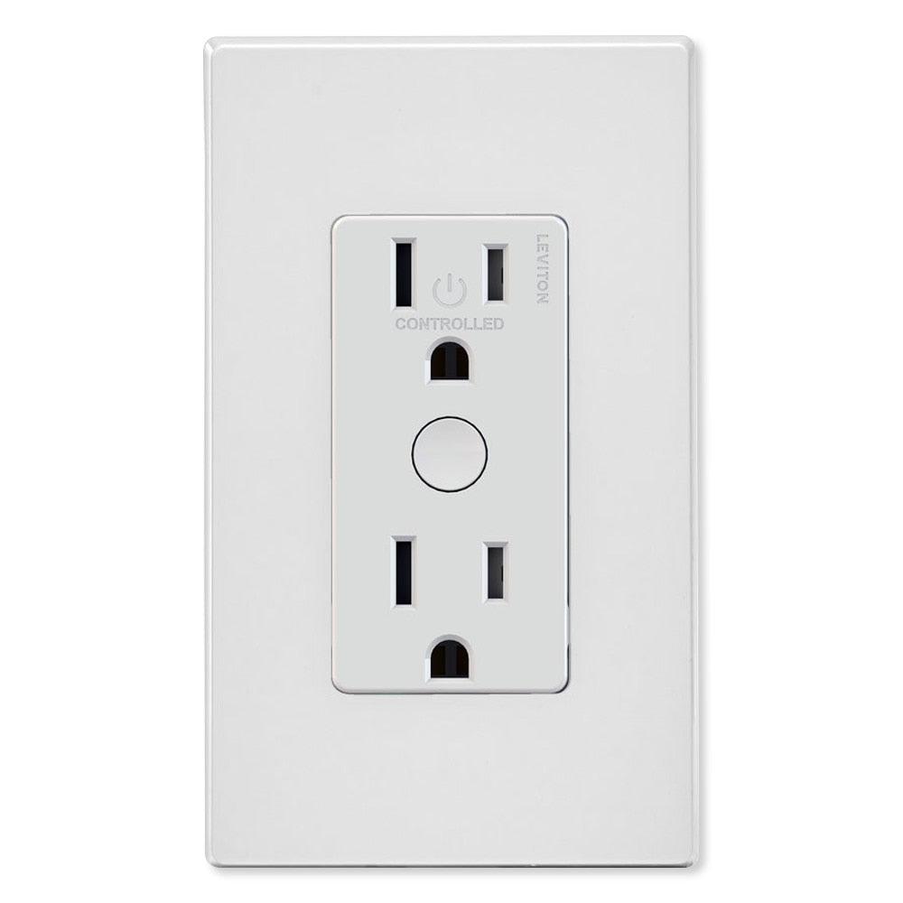 Leviton Decora Smart Z-Wave Plus v2 Tamper-Resistant Outlet, Gen7