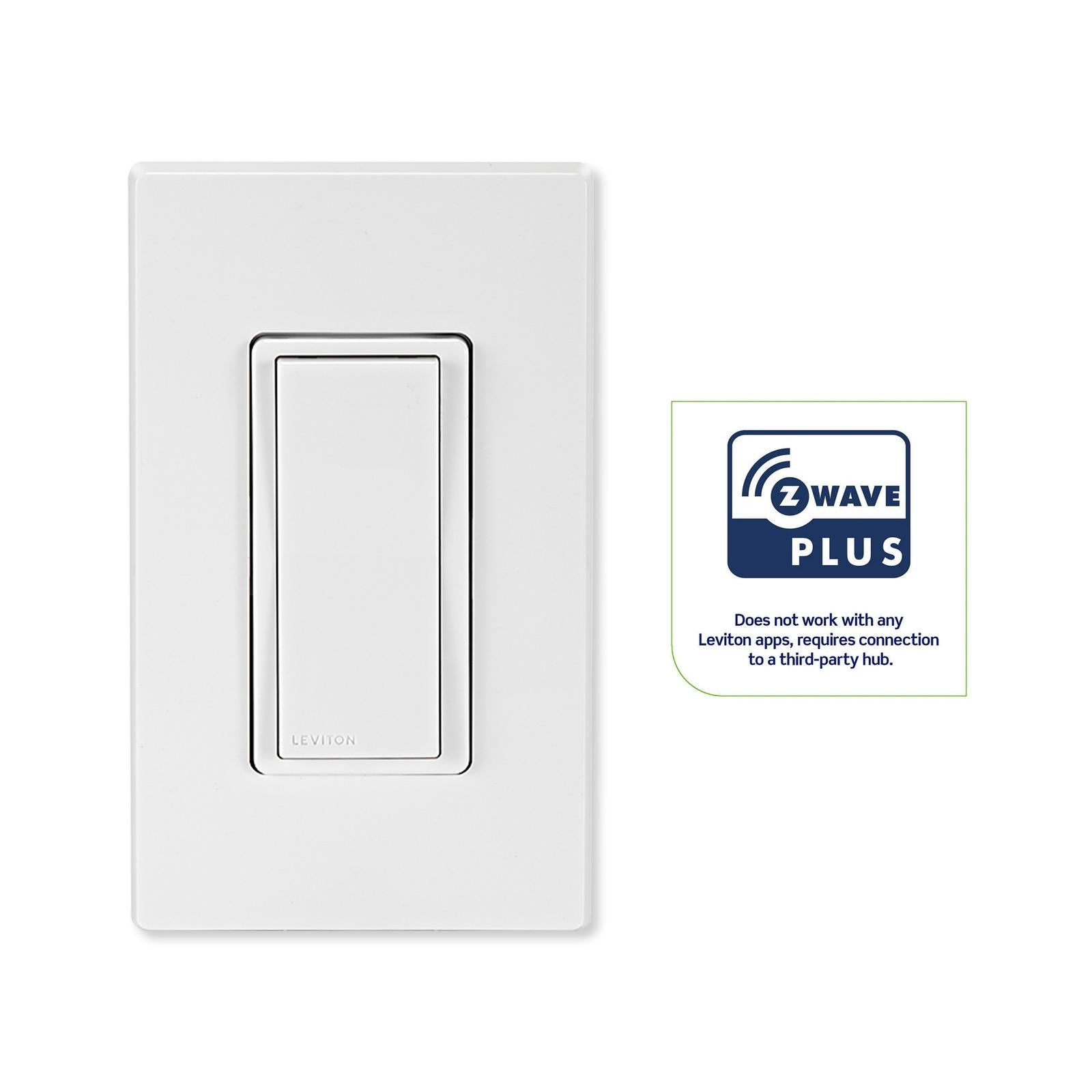 Leviton Decora Smart Z-Wave Plus v3 Smart Switch, 800 Series