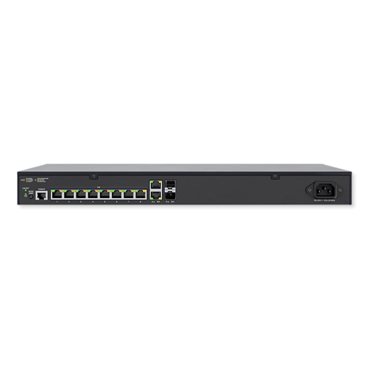 8 PoE+ | 2 RJ45 | 2 SFP Rear-Facing Ports - 1Gb L2/L3 Managed Switch, US Power Cord
