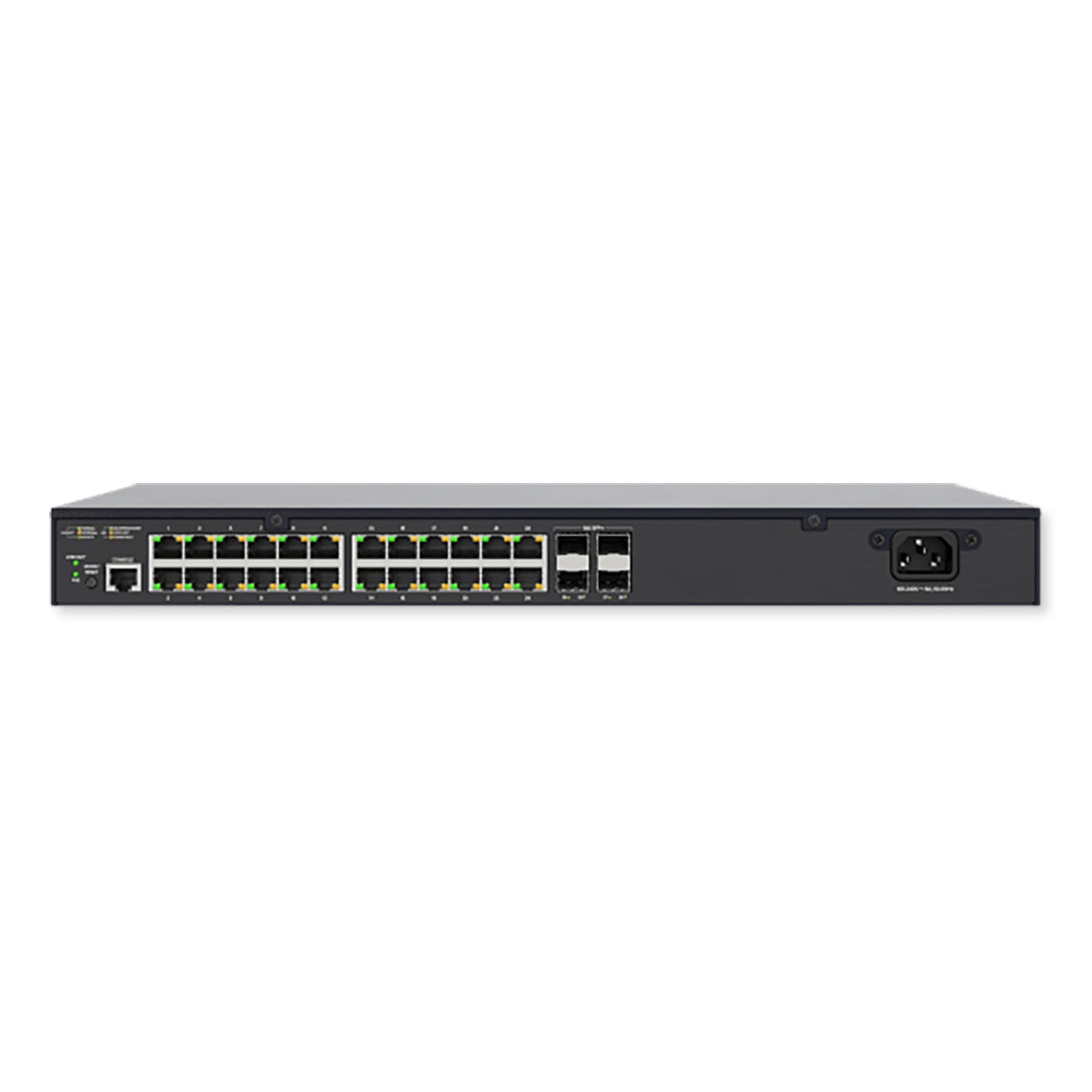 24 PoE+ | 4 (10G) SFP+ Ports Ã¢â‚¬â€œ 1Gb L2/L3 Managed Switch, US Power Cord