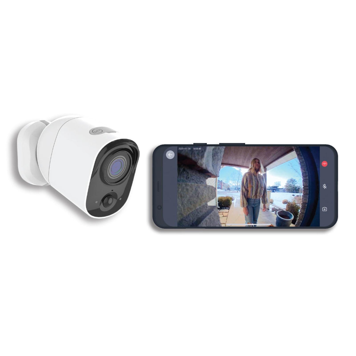 Napco Prima Indoor/Outdoor HD Camera, with Self-Healing Wi-Fi & EZ-Magnetic Mount