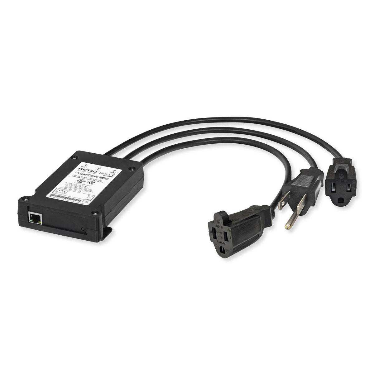 NETIO PowerCable 2PB Flat Smart Power Distribution Unit, Dual Output NEMA 5-15R