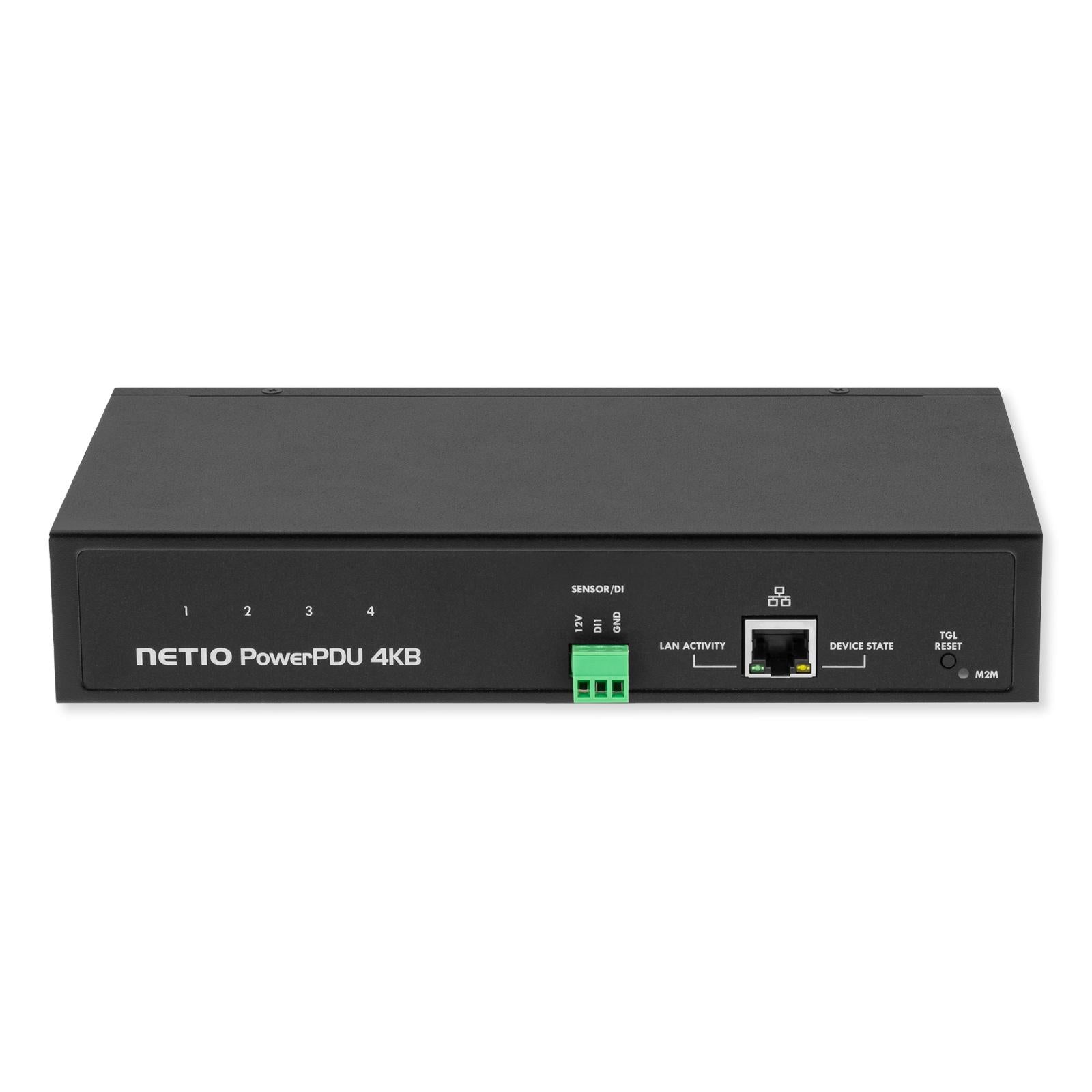 NETIO PowerPDU 4KB Smart Power Distribution Unit, 4 Metered NEMA 5-15R Outputs