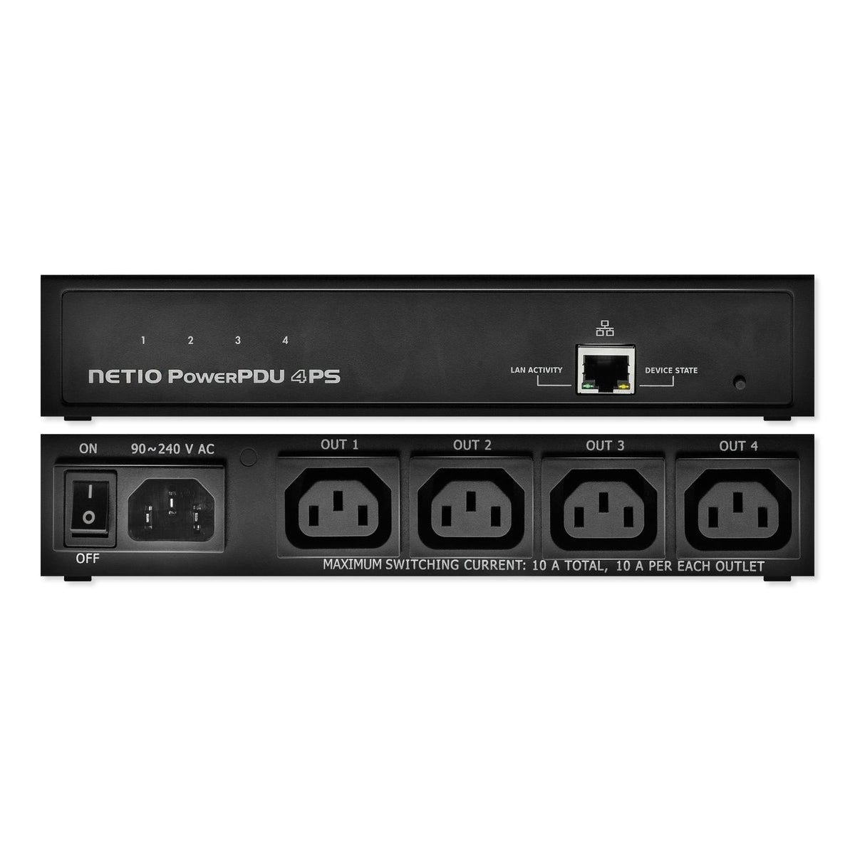 NETIO PowerPDU 4PS Smart PDU Power Distribution Unit, 4 Outputs