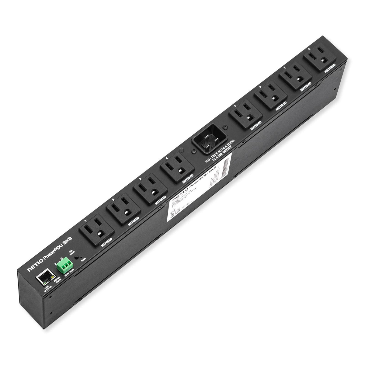 NETIO PowerPDU 8KB Smart Power Distribution Unit, 8 NEMA 5-15R Outputs