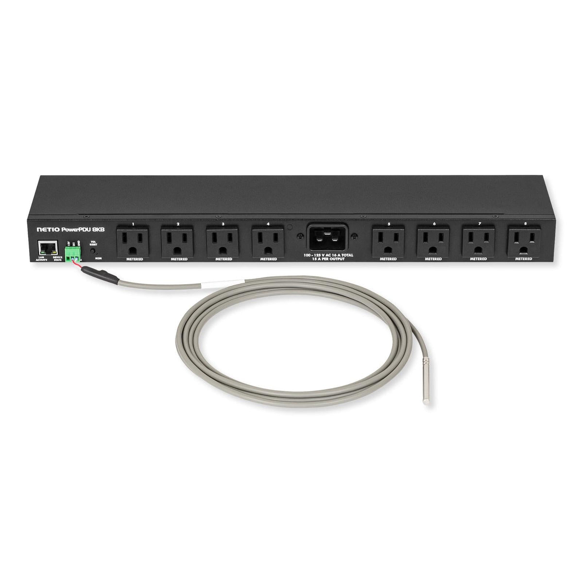 NETIO PowerPDU 8KB Smart Power Distribution Unit, 8 NEMA 5-15R Outputs