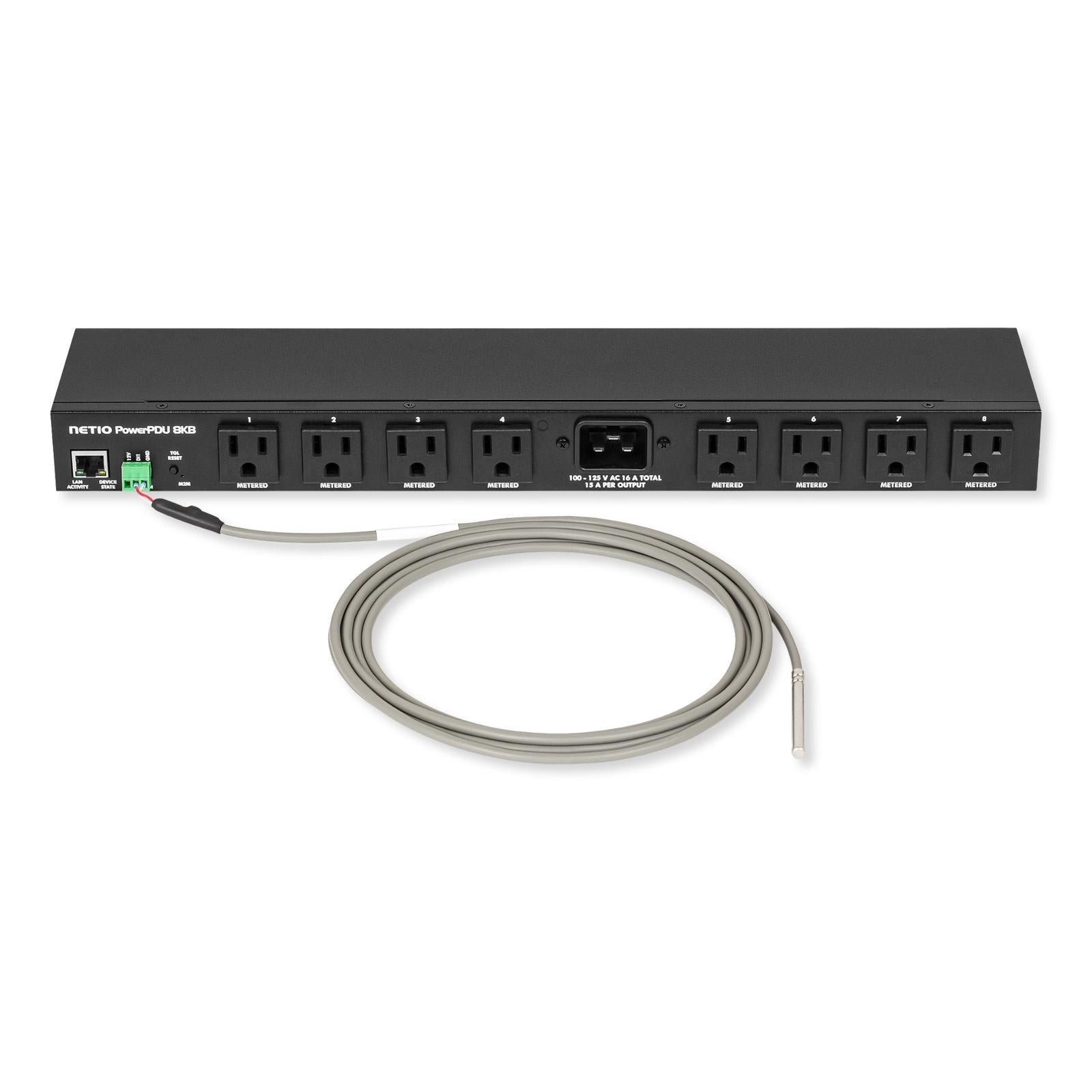 NETIO PowerPDU 8KB Smart Power Distribution Unit, 8 NEMA 5-15R Outputs