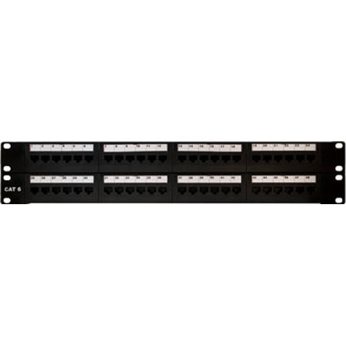 On-Q/Legrand 48-Port Cat6 Rack-Mount Patch Panel