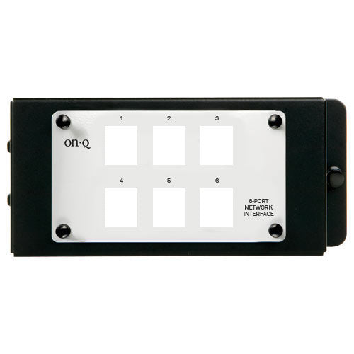 On-Q/Legrand 6-Port Unpopulated Network Interface Module