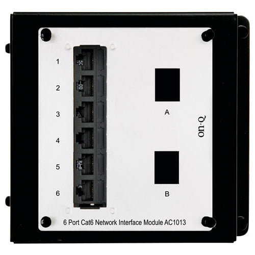 On-Q/Legrand 6-Port Cat6 Network Interface Module