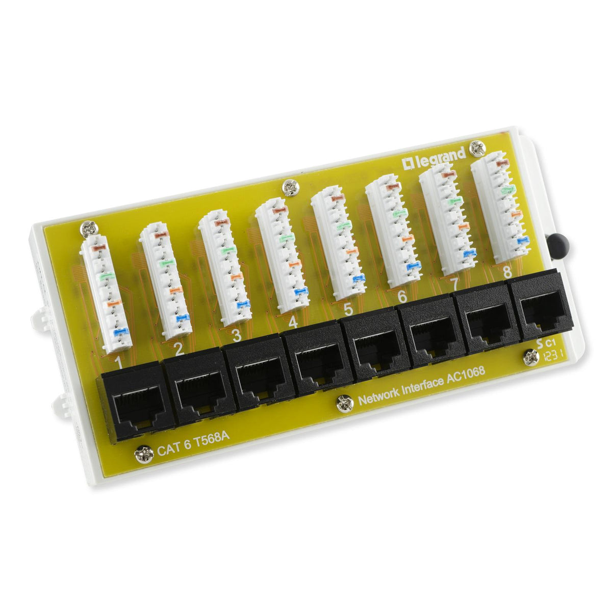 On-Q/Legrand 8 Port Cat6 Network Interface Module