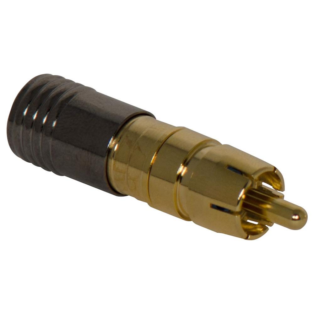 On-Q/Legrand RCA Compression Connector, RG6U Quad (Gold-Plated)