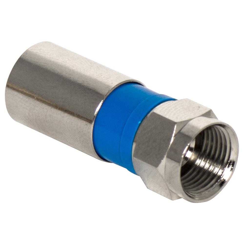 On-Q/Legrand F Compression Connector, RG6U Quad