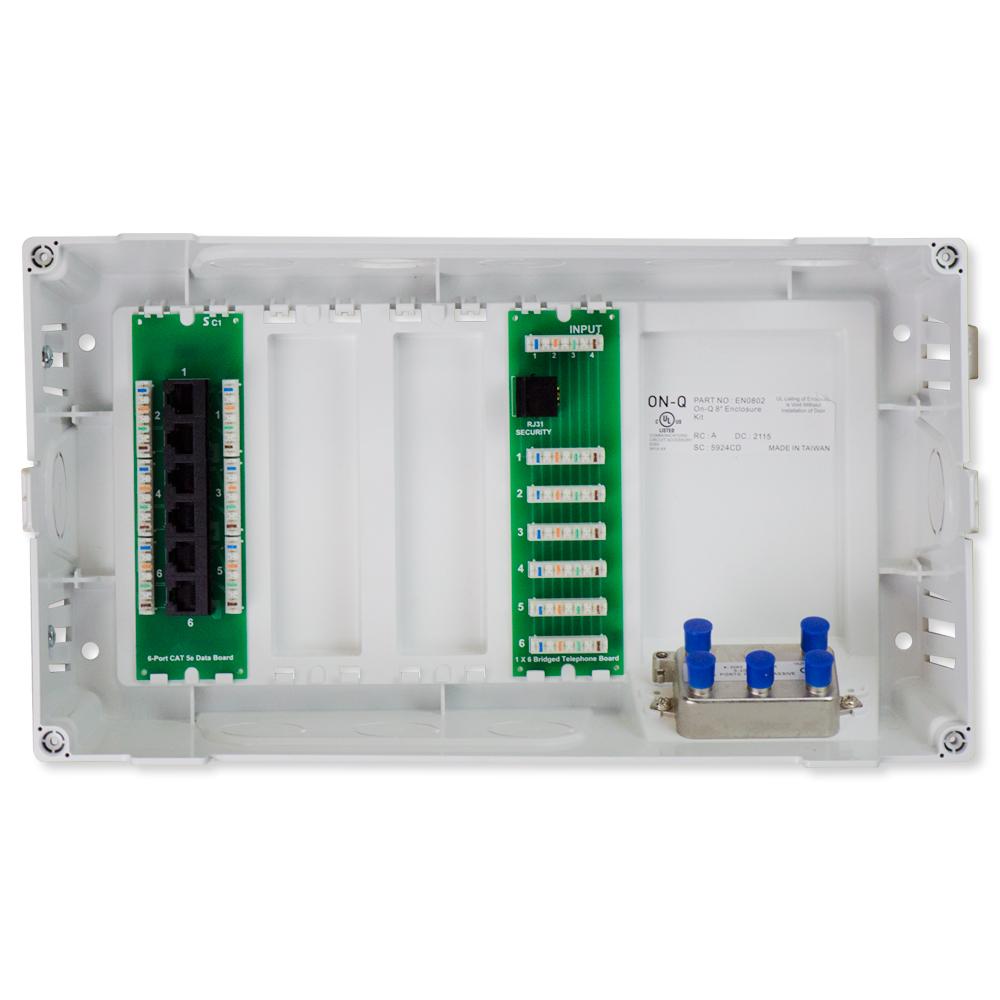 On-Q/Legrand 8" MDU Enclosure Kit with Cat5e Data Kit