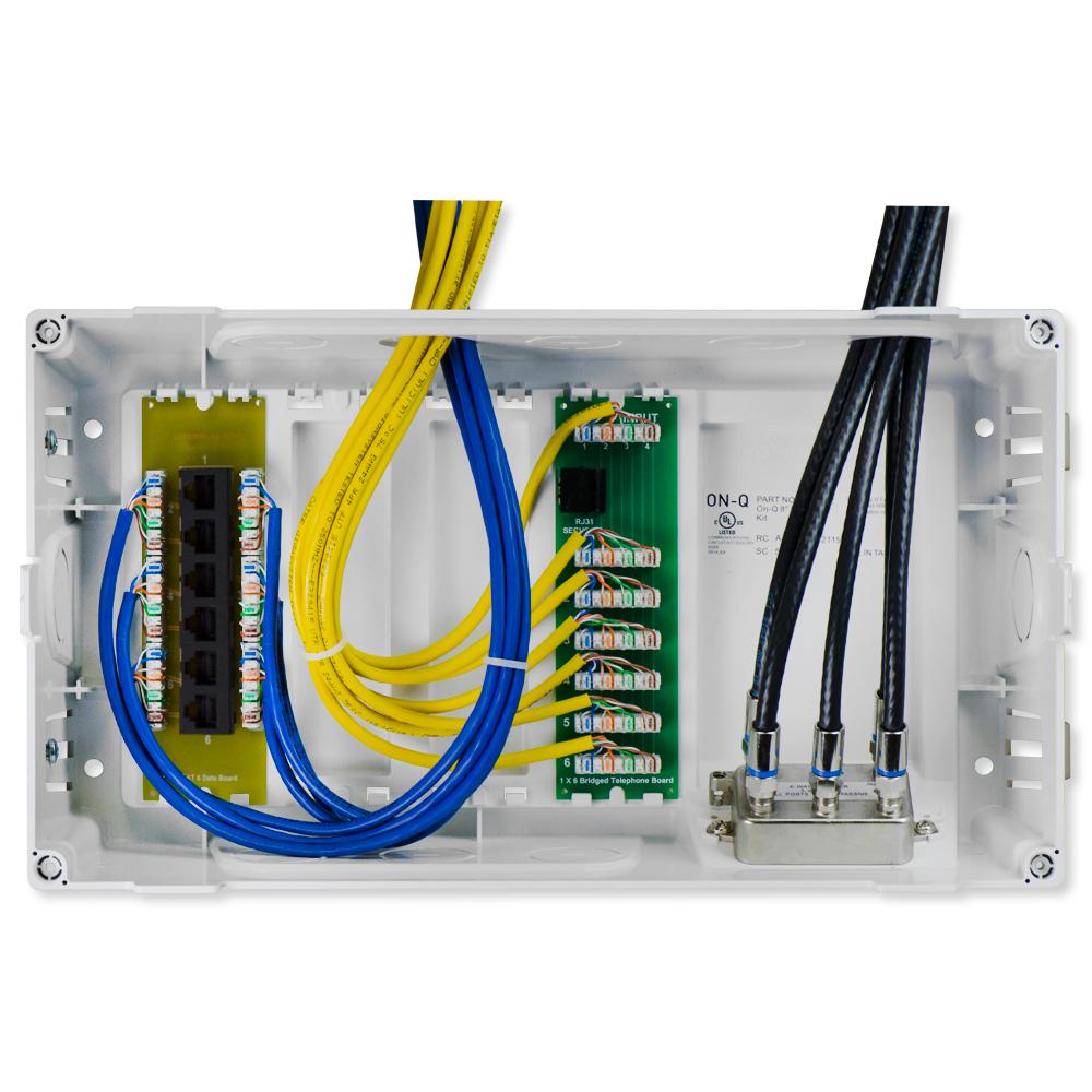 On-Q/Legrand 8" MDU Enclosure Kit with Cat6 Data Kit