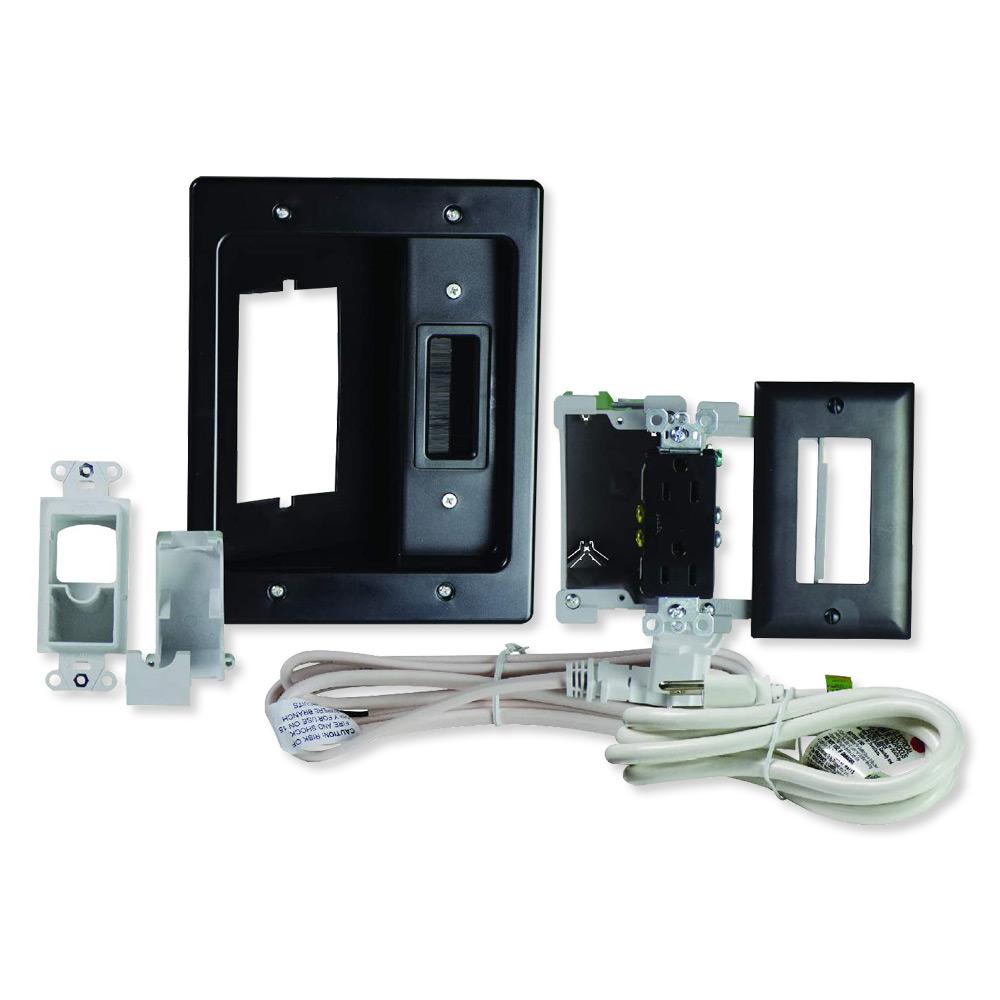 On-Q/Legrand Flat Screen TV Pro Power and Cable Management Kit