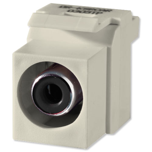 On-Q/Legrand RCA Keystone Snap-In Connector, Black Insert