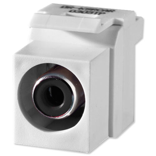 On-Q/Legrand RCA Keystone Snap-In Connector, Black Insert